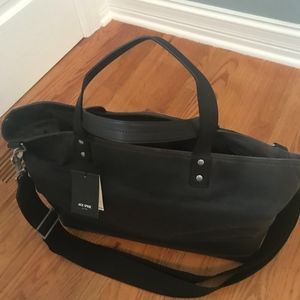 Jack Spade NWT Waxwear Coal Bag - Chocolate